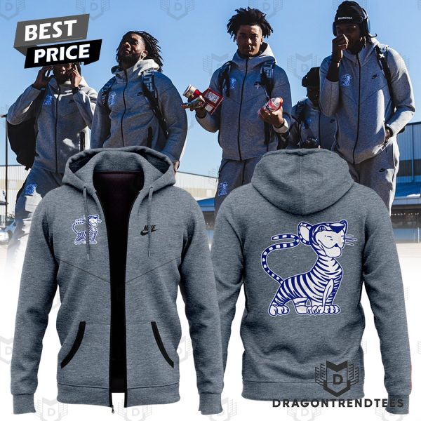 New Old Logo Memphis Tigers Zip Hoodie