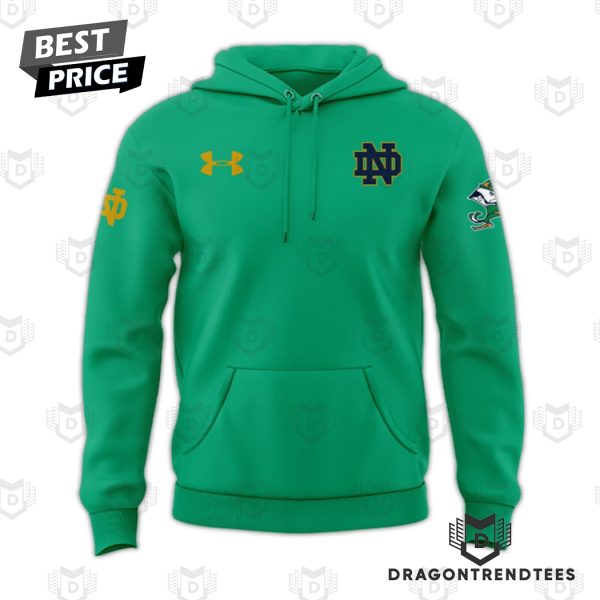 Notre Dame Fighting Irish Logo Design Hoodie – Green