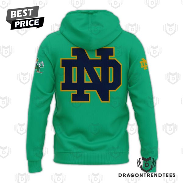 Notre Dame Fighting Irish Logo Design Hoodie – Green