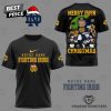 Notre Dame Fighting Irish – Merry Irish Christmas 3D T-Shirt – White