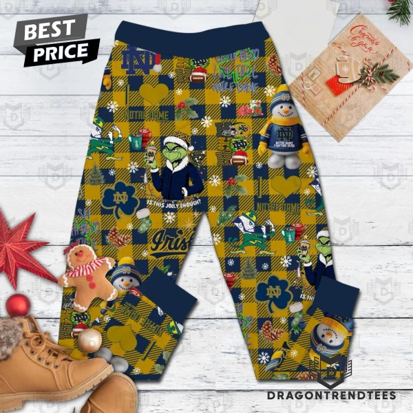 Notre Dame Fighting Irish Merry Irishmas Pajamas Set