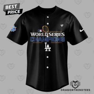 Personalized Los Angeles Dodgers Champions World Series 2024 Baseball Jersey – Black