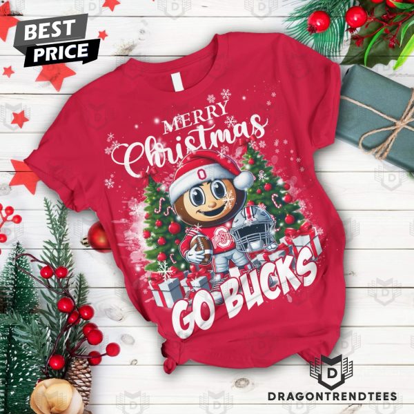 Ohio State Buckeyes Merry Christmas Go Bucks Pajamas Set