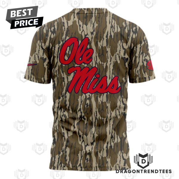 Ole Miss Rebels Football Camo 3D T-Shirt