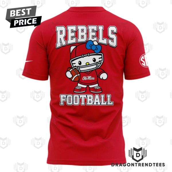 Ole Miss Rebels Football x Hello Kitty 3D T-Shirt – Red