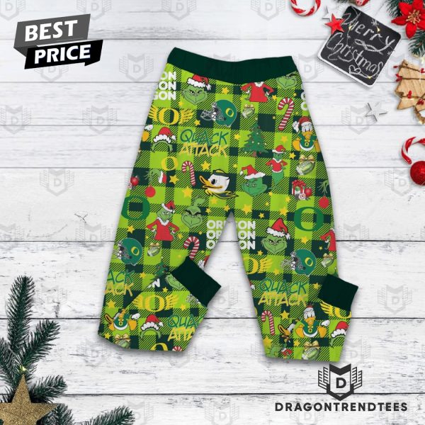 Oregon Ducks x The Grinch Merry Duckmas Pajamas Set