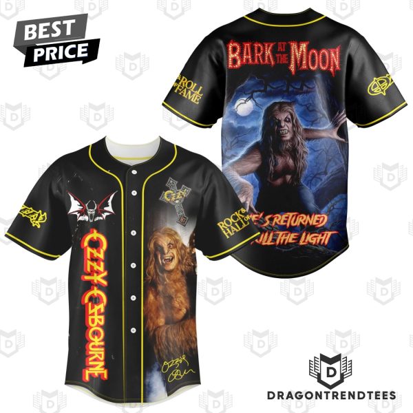 Ozzy Osbourne Bark At The Moon Signature Baseball Jersey