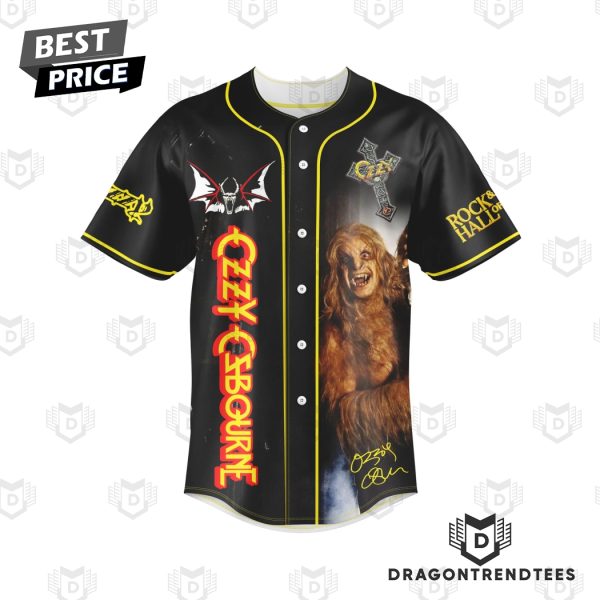 Ozzy Osbourne Bark At The Moon Signature Baseball Jersey