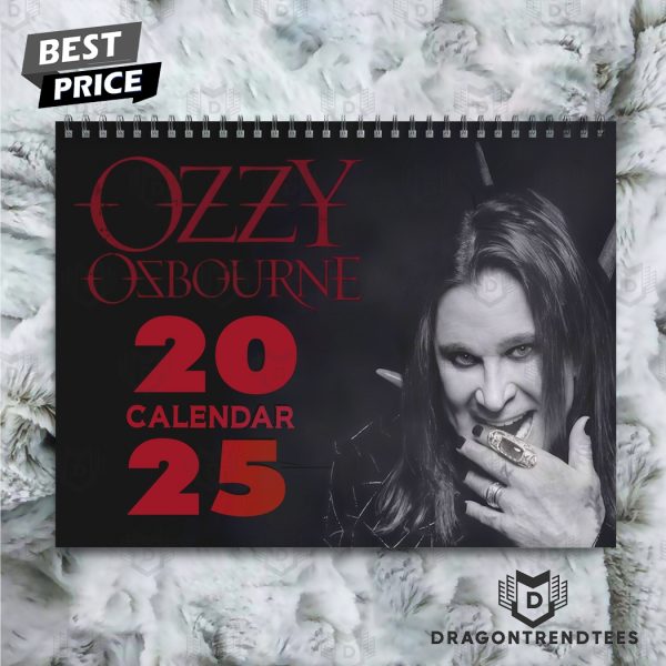 Ozzy Osbourne New Year 2025 Calendar