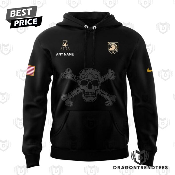 Personalized Army Black Knights Football Logo Hoodie – Black