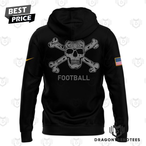 Personalized Army Black Knights Football Logo Hoodie – Black