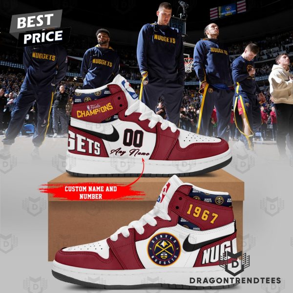 Personalized Denver Nuggets Final Champions Air Jordan 1 High Top