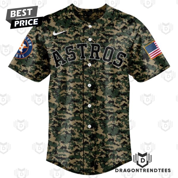 Personalized Houston Astros 2024 Veterans Day Baseball Jersey