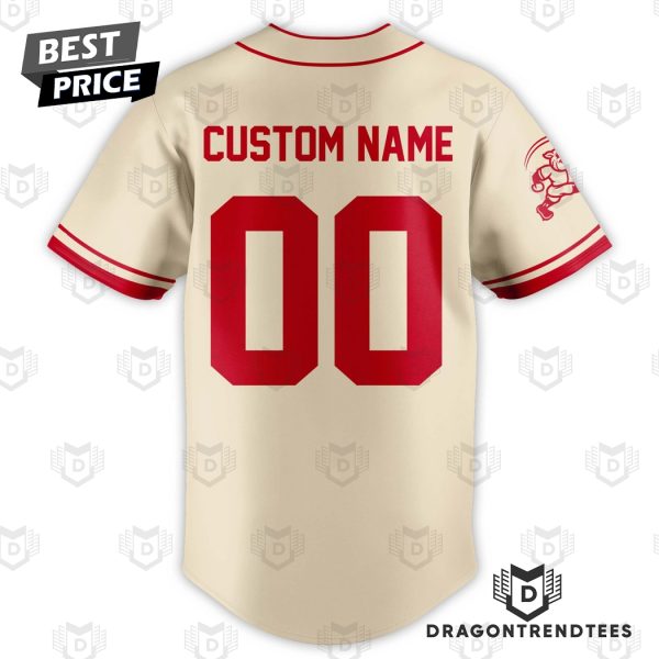 Personalized Lehigh Valley IronPigs 50s-style Fauxback Baseball Jersey