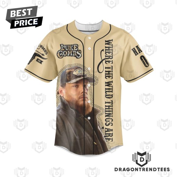 Personalized Luke Combs Where The Wild Things Are Signature Baseball Jersey