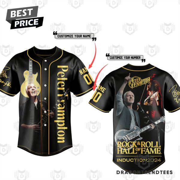 Personalized Peter Frampton Rock & Roll Hall Of Fame Induction 2024 Baseball Jersey