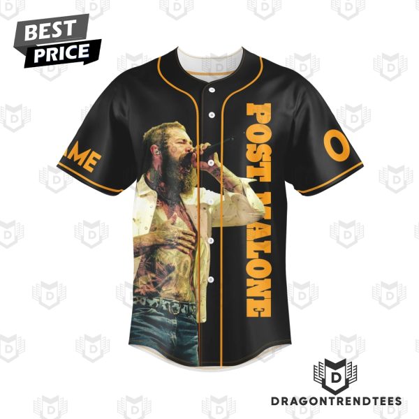 Personalized Post Malone F-1 Trillion Signature Baseball Jersey