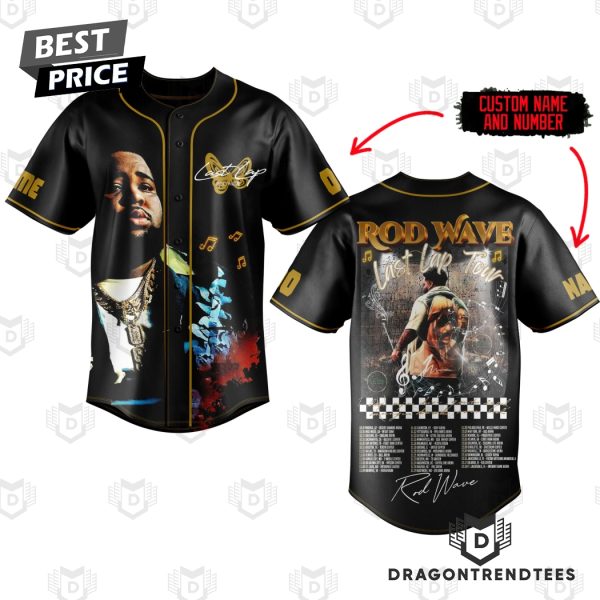 Personalized Rod Wave Last Lap Tour Baseball Jersey