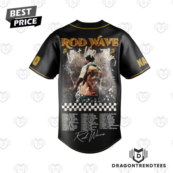 Personalized Rod Wave Last Lap Tour Baseball Jersey