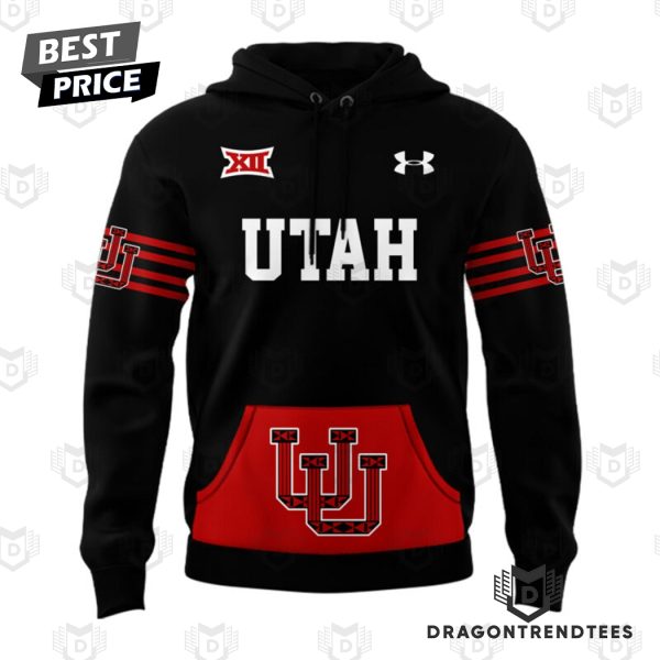 Personalized Utah Utes Football Team Logo Design Hoodie – Black