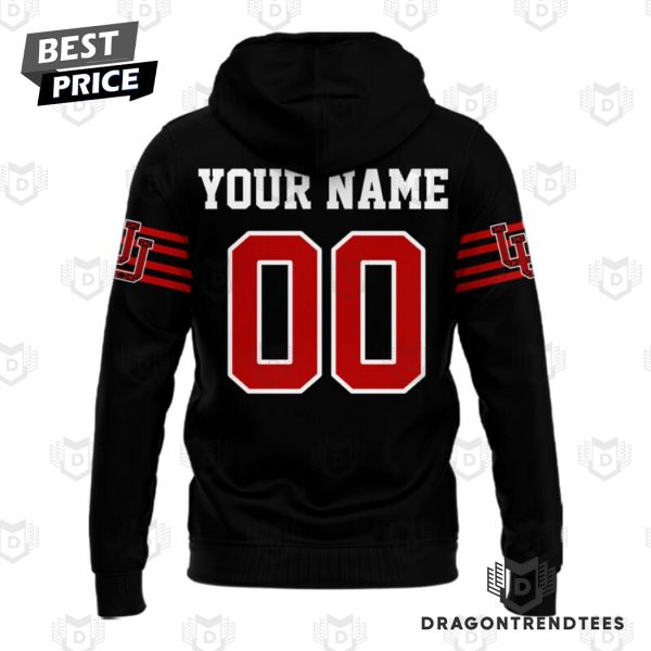 Personalized Utah Utes Football Team Logo Design Hoodie – Black