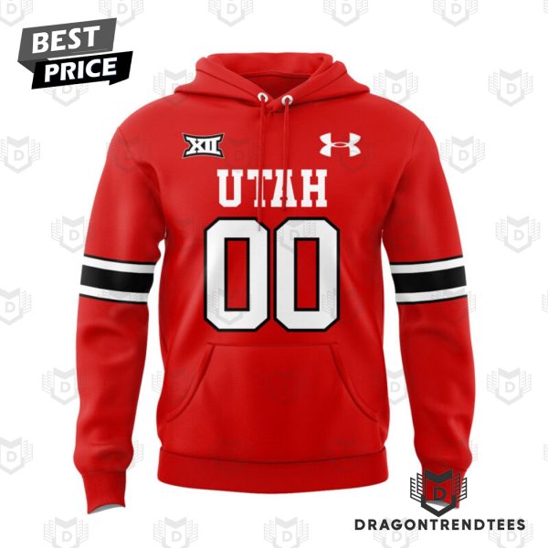 Personalized Utah Utes Football Team Logo Design Hoodie – Red