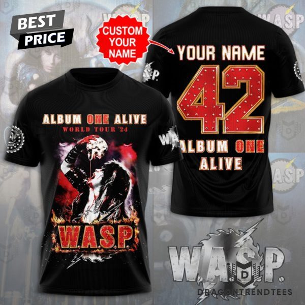 Personalized W.A.S.P. Album One Alive World Tour 24 3D T-Shirt