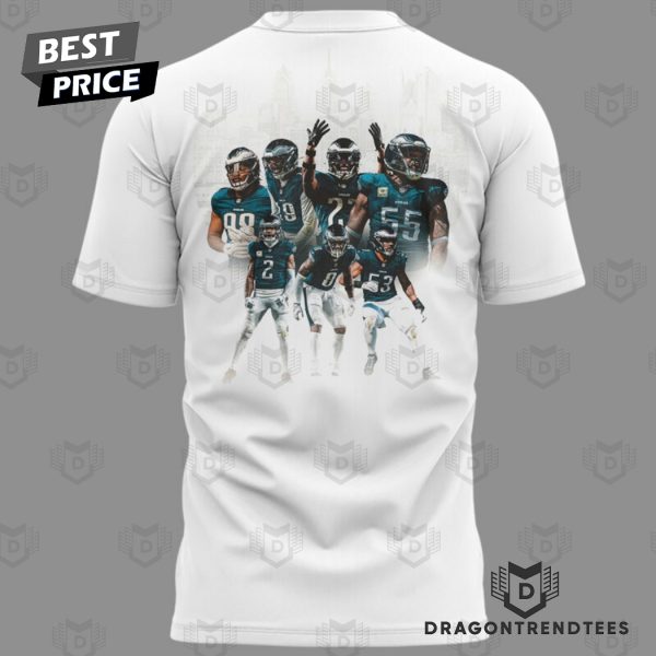 Philadelphia Eagles Go Birds Design 3D T-Shirt  – White