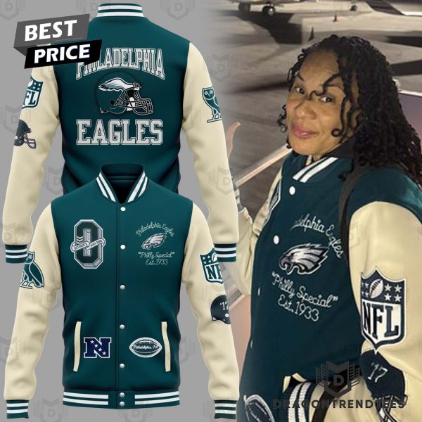 Philadelphia Eagles Philly Special Est 1933 Baseball Jacket