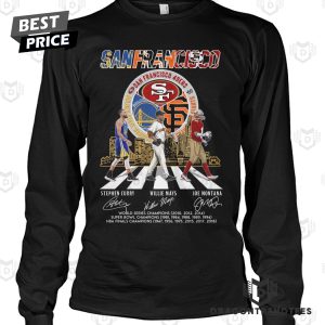 Golden State Warriors x San Francisco 49ers x San Francisco Giants Signature Thank You For The Memories Unisex T-Shirt