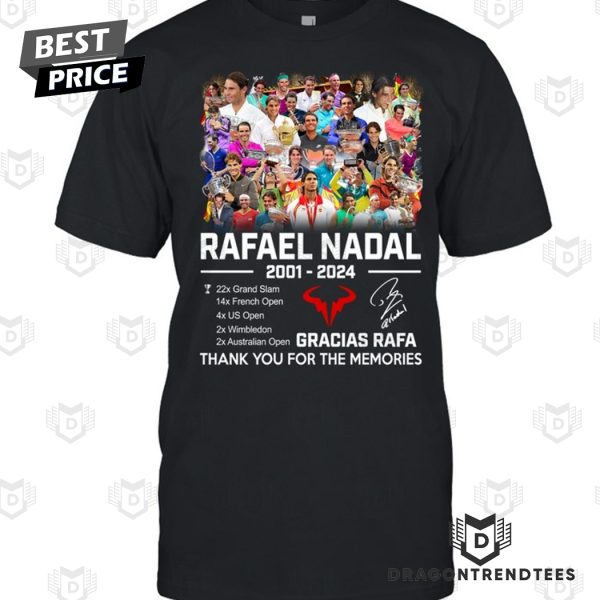 Rafael Nadal 2001-2024 Signature Thank You For The Memories Unisex T-Shirt