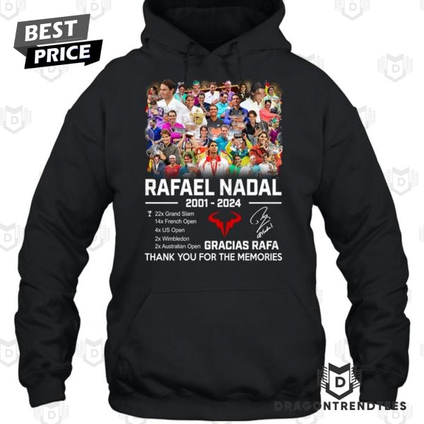 Rafael Nadal 2001-2024 Signature Thank You For The Memories Unisex T-Shirt