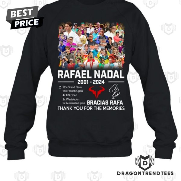 Rafael Nadal 2001-2024 Signature Thank You For The Memories Unisex T-Shirt