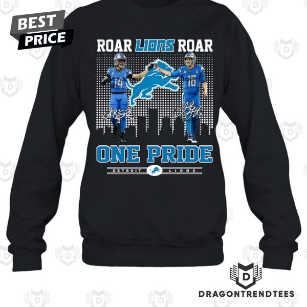 Roar Detroit Lions Roar One Pride Signature Unisex T-Shirt