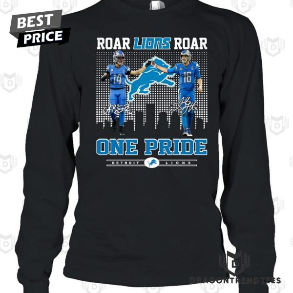 Roar Detroit Lions Roar One Pride Signature Unisex T-Shirt