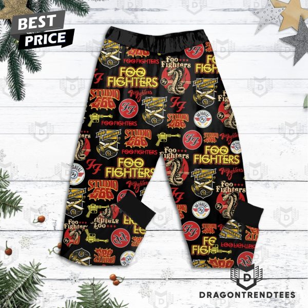 Rockin Around The Christmas Foo Fighters Pajamas Set