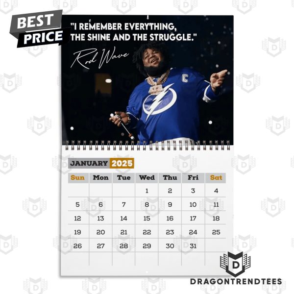 Rod Wave Signature 2025 Calendar