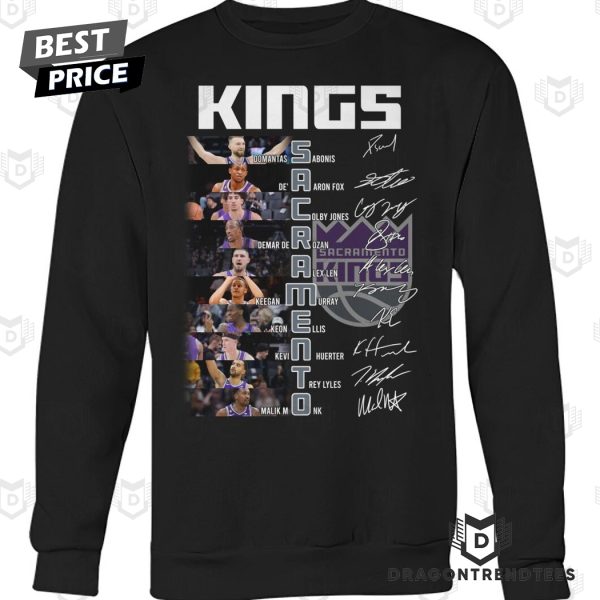 Sacramento Kings Basketball Team Signature Unisex T-Shirt