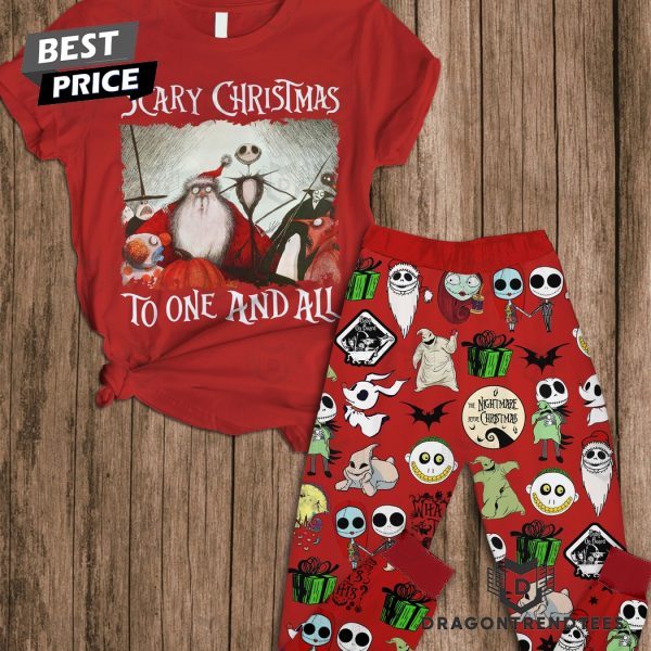 Scary Christmas To One And All Pajamas Set – Red