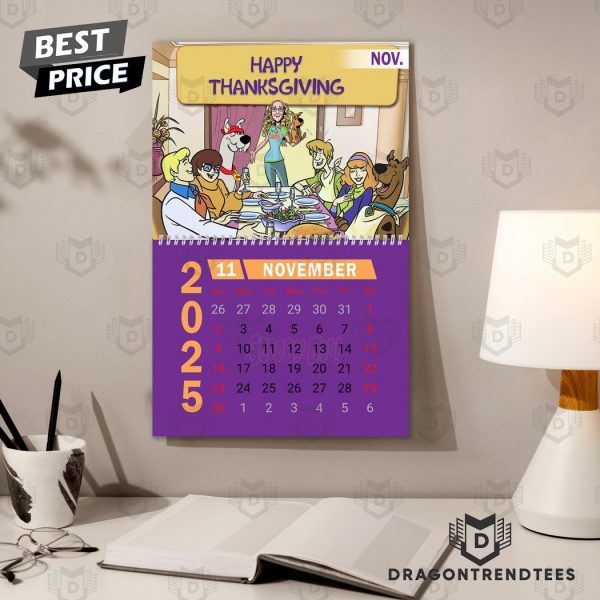 Scooby-Doo Happy New Year 2025 Calendar