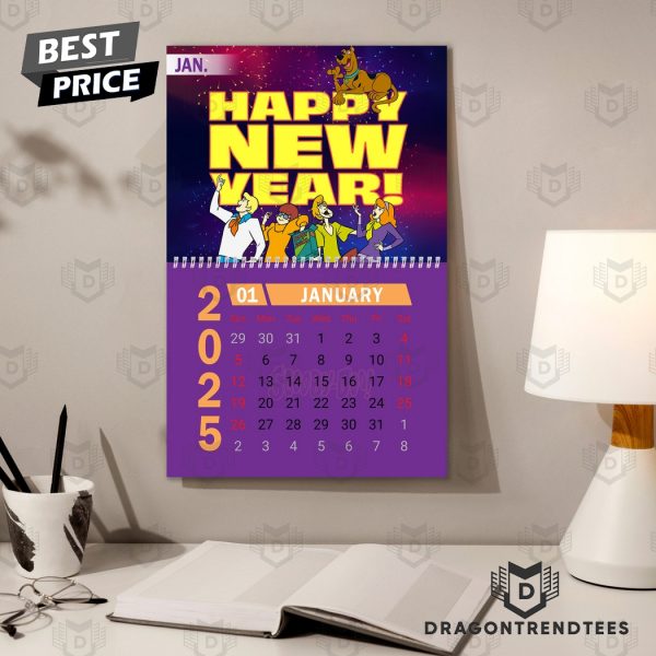 Scooby-Doo Happy New Year 2025 Calendar