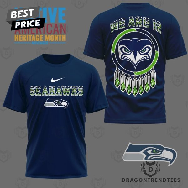 Seattle Seahawks We Are 12 3D T-Shirt – Blue