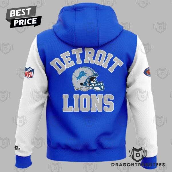 Shaboozey x Detroit Lions Logo Design Hoodie – Blue