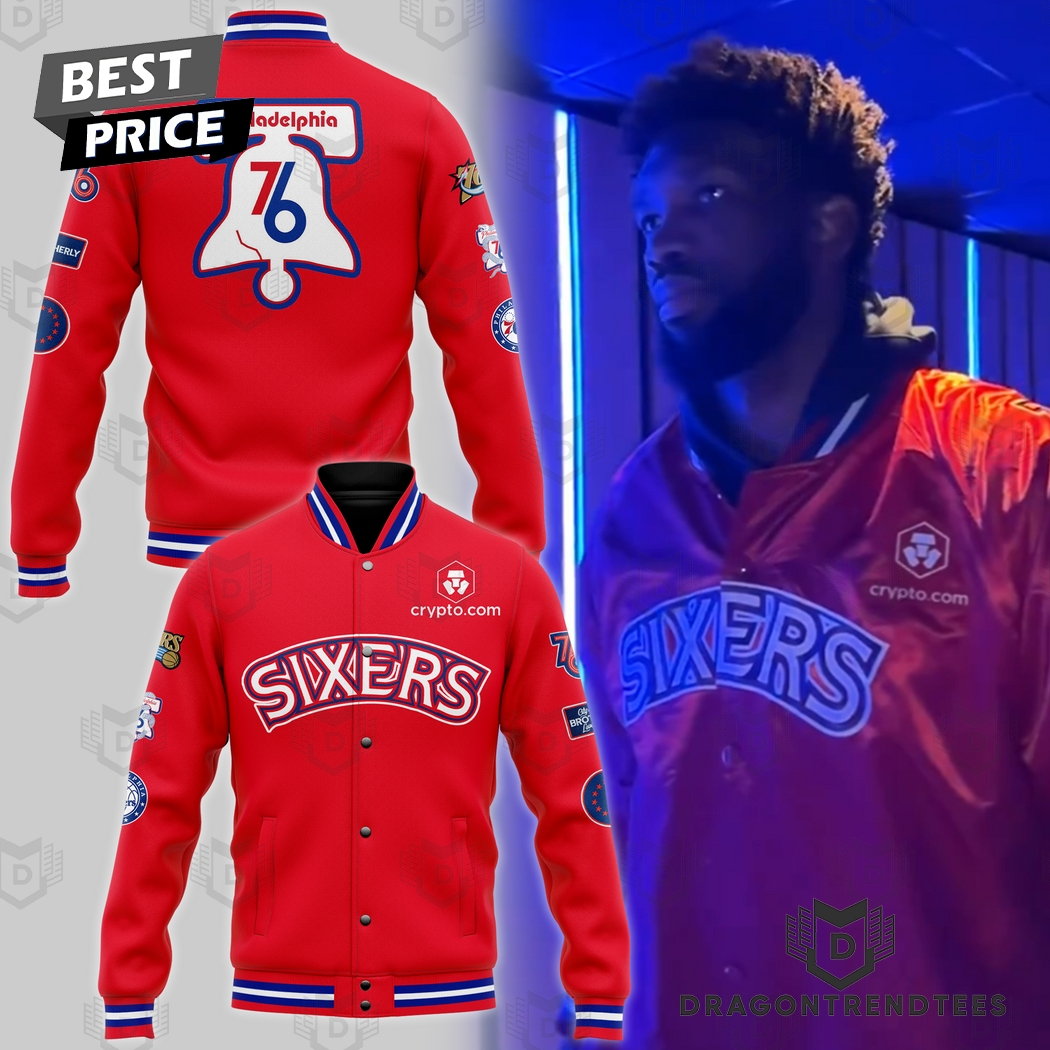 Sixers - Philadelphia 76ers Basketball Team Baseball Jacket Sixers - Philadelphia 76ers Basketball Team Baseball Jacket