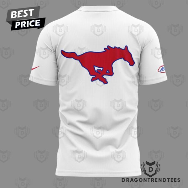 SMU Mustangs Football For Fans 3D T-Shirt – White