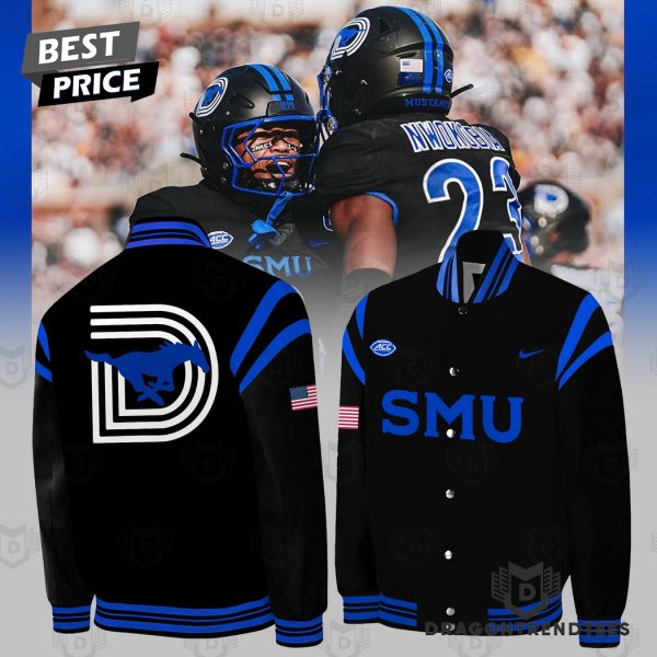 SMU Mustangs Football For Fans Baseball Jacket