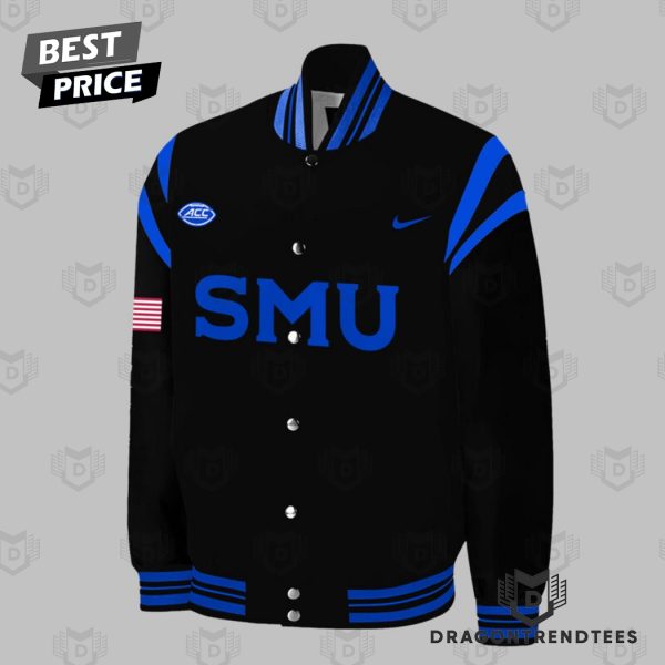 SMU Mustangs Football For Fans Baseball Jacket