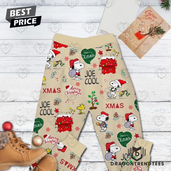 Snoopy Joe Cool Merry Xmas Pajamas Set