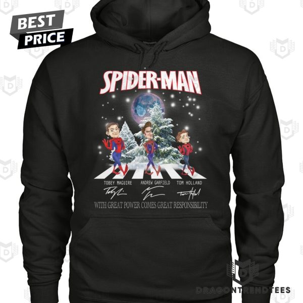 Spider Man Tobey Maguire – Andrew Garfield – Tom Holland Signature Unisex T-Shirt