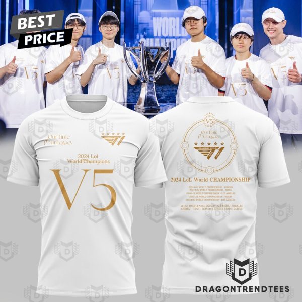 T1 2024 Lol World Champions V5 3D T-Shirt